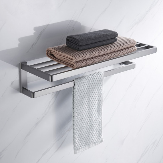 Полка для полотенец Abber Westen AA1758SP, цвет сатин фото 2
