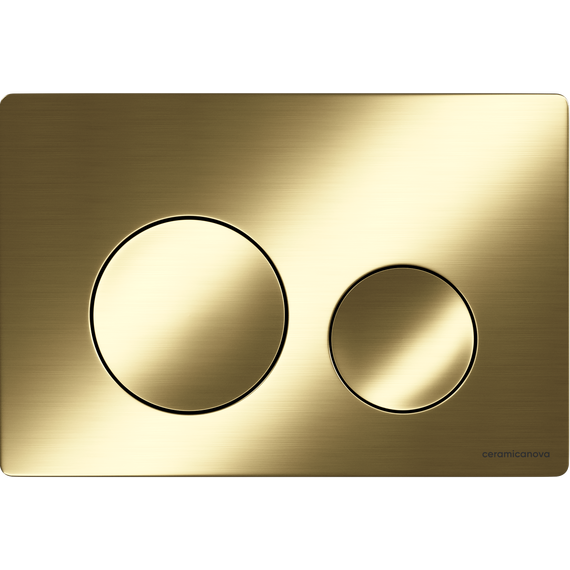 Кнопка смыва Ceramicanova Balance Circle CN12-001BG, брашированное золото фото 