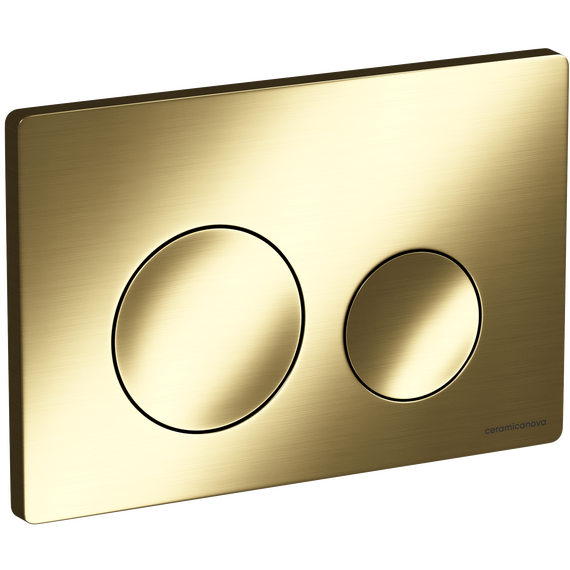 Кнопка смыва Ceramicanova Balance Circle CN12-001BG, брашированное золото фото 2