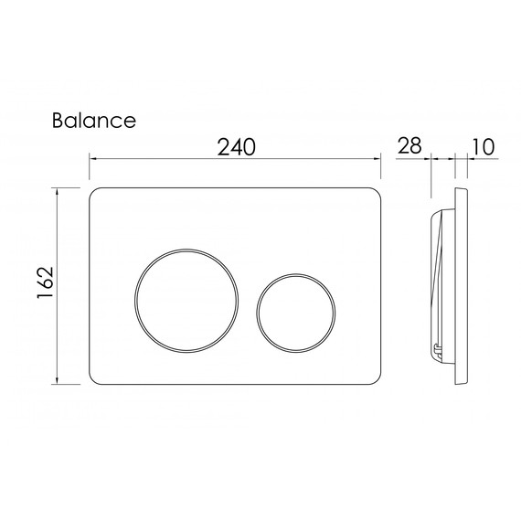 Кнопка смыва Ceramicanova Balance Circle CN12-001BN, брашированный никель фото 3