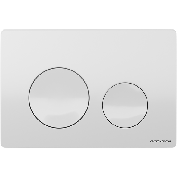 Кнопка смыва Ceramicanova Balance Circle CN12-001W, белый глянцевый фото 