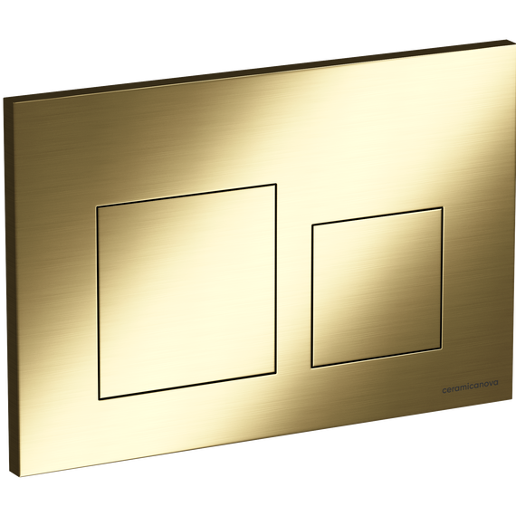 Кнопка смыва Ceramicanova Balance Square CN12-002BG, брашированное золото фото 2