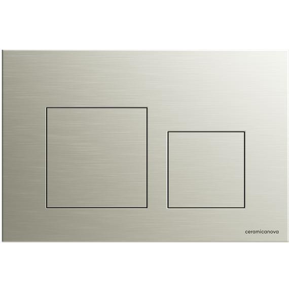 Кнопка смыва Ceramicanova Balance Square CN12-002BN, брашированный никель фото 