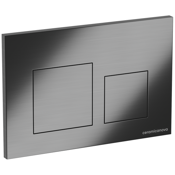 Кнопка смыва Ceramicanova Balance Square CN12-002GG, вороненная сталь фото 2