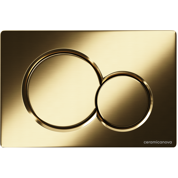 Кнопка смыва Ceramicanova Balance Sphere CN12-003BG, брашированное золото фото 