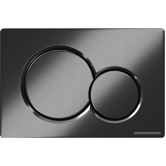 Кнопка смыва Ceramicanova Balance Sphere CN12-003GG, вороненая сталь фото 