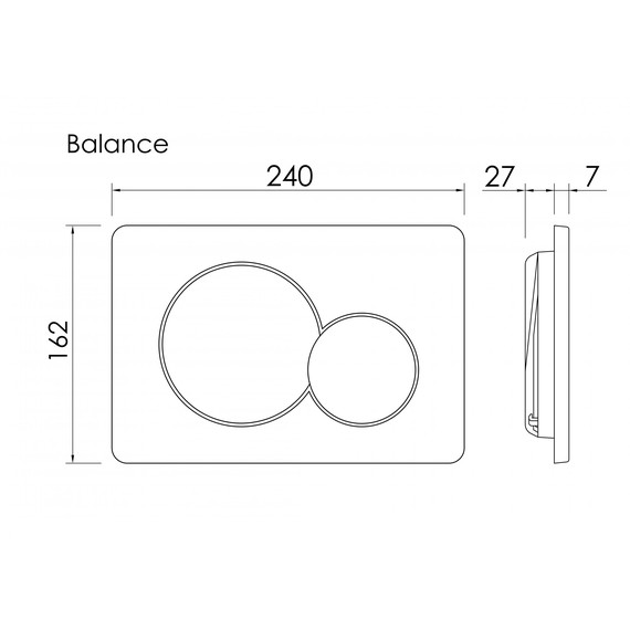 Кнопка смыва Ceramicanova Balance Sphere CN12-003W, белый глянцевый фото 3