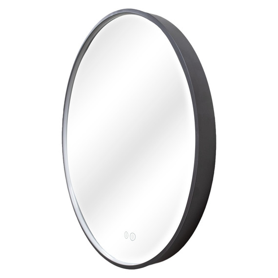 Зеркало Azario Димион 70 см АZ-LED010825 (подсветка, подогрев и сенсорный выключатель) серый матовый фото 2