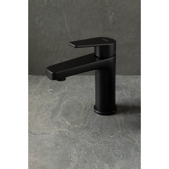 Смеситель для раковины Allen Brau Eclipse 5.E1001-31 (с донным клапаном) чёрный матовый фото 8