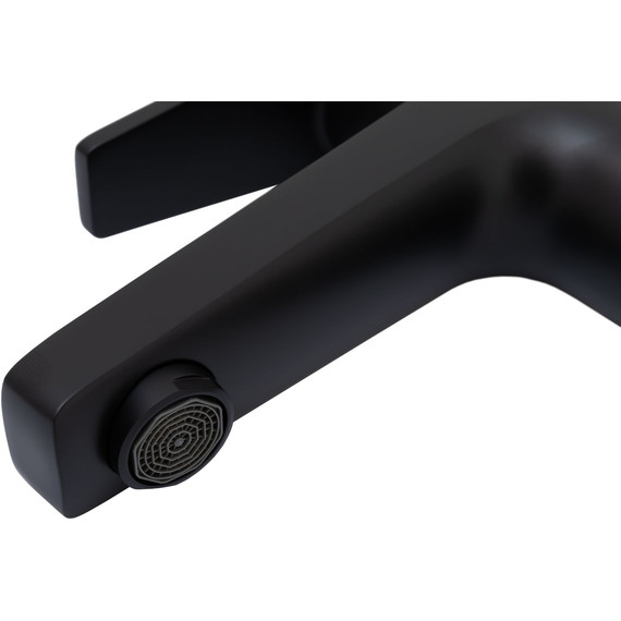 Смеситель для раковины Allen Brau Eclipse 5.E1001-31 (с донным клапаном) чёрный матовый фото 2