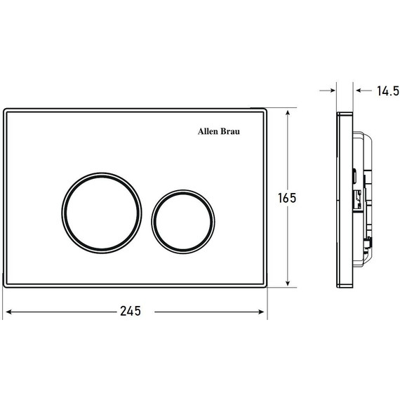 Кнопка смыва Allen Brau Priority 9.20001.BN, никель/хром фото 4