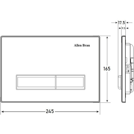 Кнопка смыва Allen Brau Fantasy 9.20003.MG, сатин фото 4