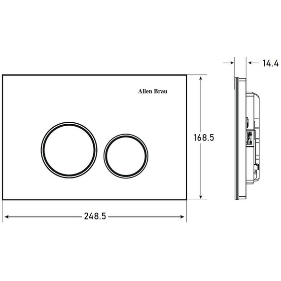 Кнопка смыва Allen Brau Priority 9.20005.20, белый фото 5