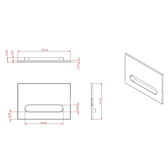Кнопка смыва Allen Brau Project Color 9.2PR01.00, хром глянец фото 4