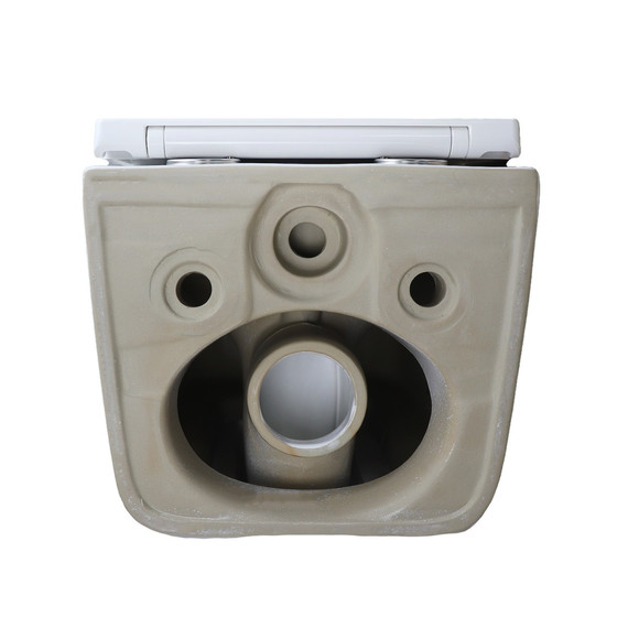 Унитаз подвесной безободковый Azario Bacio AZ-5103T-WHT с тонким быстросъемным сиденьем микролифт (Система смыва торнадо) фото 8