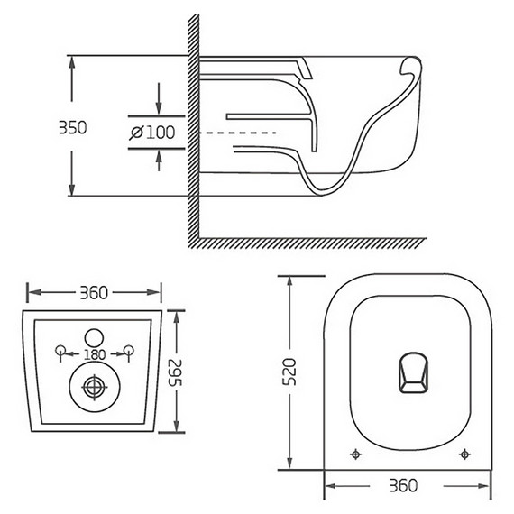 Унитаз подвесной безободковый Azario Vater AZ-5104T-WHT с тонким быстросъемным сиденьем микролифт (Система смыва торнадо) фото 12