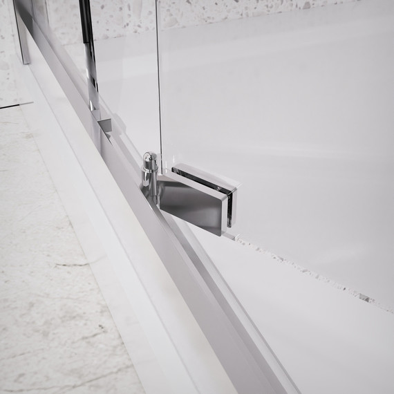 Душевое ограждение Azario Monako 100x100 см AZ-L47-100-MGR-CL, графит матовый/прозрачное фото 4