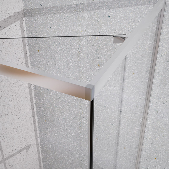 Душевое ограждение Azario Monako 90x90 см AZ-L47-90-MGR-CL, графит матовый/прозрачное фото 3