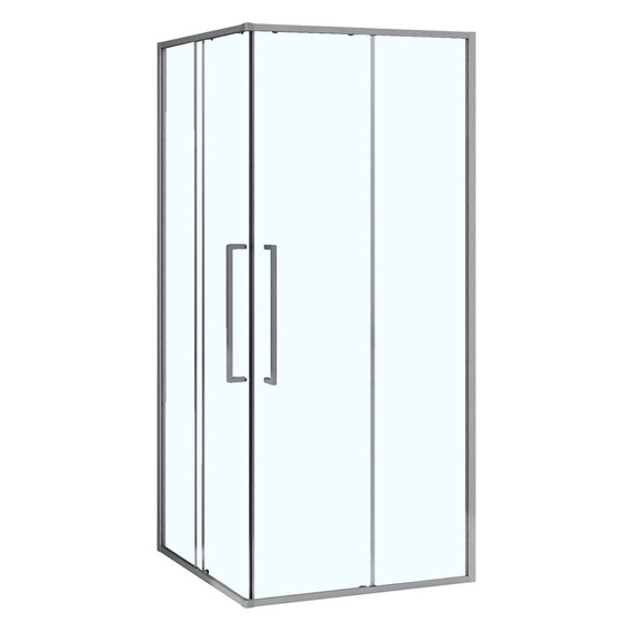 Душевое ограждение Azario SHANGHAI 90x90 см AZ-R43-90-MGR-CL, графит матовый/прозрачное фото 