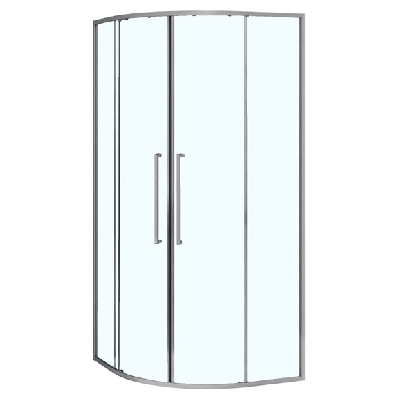 Душевое ограждение Azario SHANGHAI 100x100 см AZ-S43-100-MGR-CL, графит матовый/прозрачное фото 2