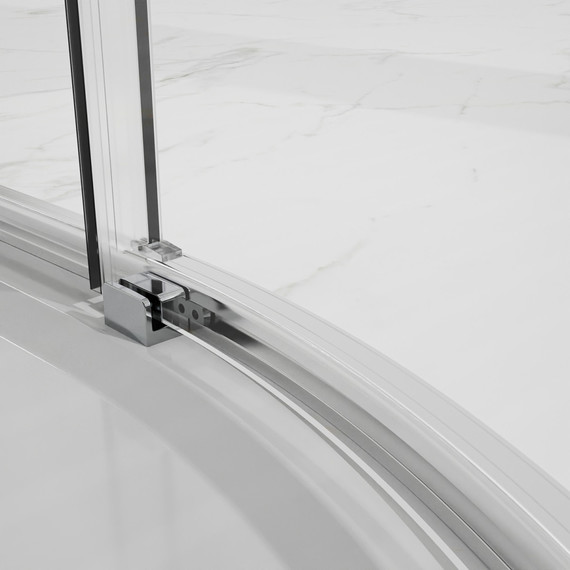 Душевое ограждение Azario SHANGHAI 90x90 см AZ-S43-90-MGR-CL, графит матовый/прозрачное фото 6