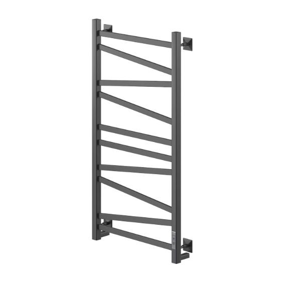 Полотенцесушитель электрический Veconi Barro-C П10 500x1000 мм B10050B-C, чёрный фото 