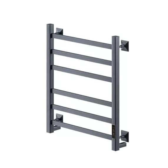 Полотенцесушитель электрический Veconi Barro-A П6 500x600 мм B6050GR-A, графит брашинг фото 