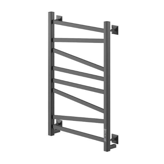Полотенцесушитель электрический Veconi Barro-C П8 500x800 мм B8050B-C, чёрный фото 