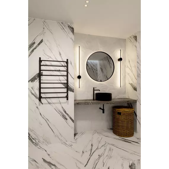 Полотенцесушитель электрический Veconi Cantu-A П8 500x800 мм C8050B-A, чёрный фото 4