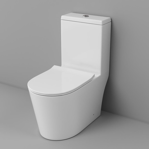 Унитаз-моноблок безободковый Grossman Classic GR-4487SQ с тонкой крышкой микролифт (система смыва Торнадо) фото 10