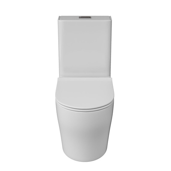 Унитаз-моноблок безободковый Grossman Classic GR-4488SQ с тонкой крышкой микролифт (система смыва Торнадо) фото 2