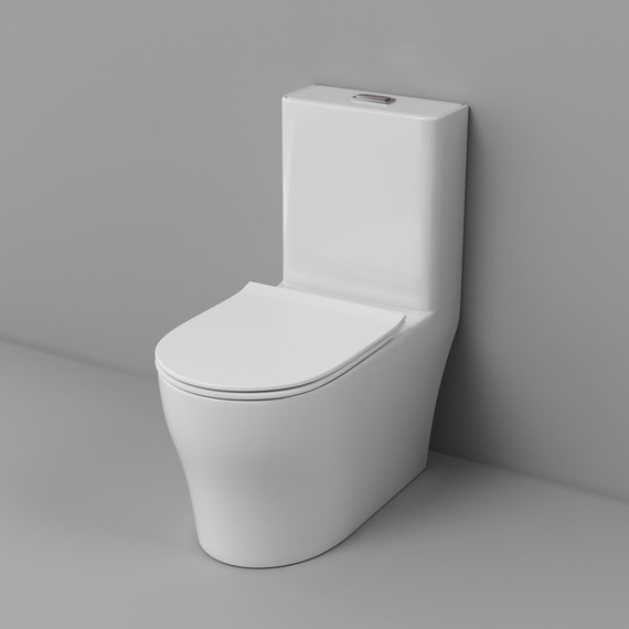 Унитаз-моноблок безободковый Grossman Classic GR-4488SQ с тонкой крышкой микролифт (система смыва Торнадо) фото 7