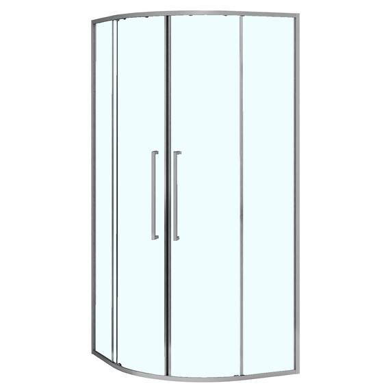 Душевое ограждение Azario SHANGHAI 100x100 см AZ-S43-100-MGR-CL, графит матовый/прозрачное фото 