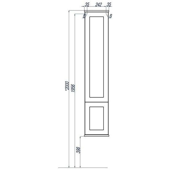 Пенал подвесной Акватон Леон 31 см с корзиной 1A186503LBPS0, дуб белый фото 4