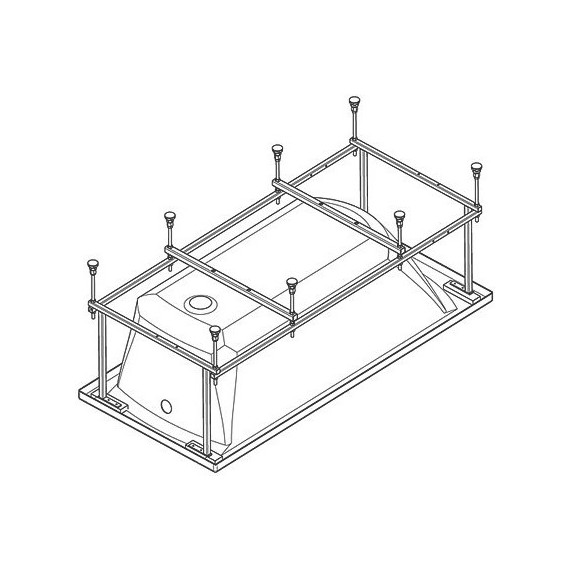 Каркас для ванны XL 170x75 Santek Монако, Тенерифе фото 