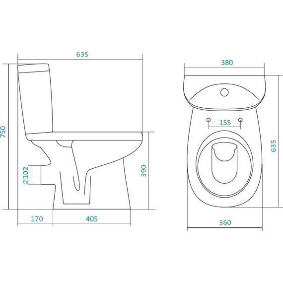Унитаз-компакт Santek Анимо 1.WH30.2.132 с крышкой дюропласт фото 2