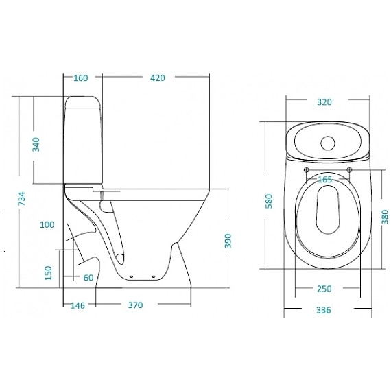 Унитаз-компакт Santek Римини 1.WH50.1.523 с крышкой полипропилен - 6 Унитаз-компакт Santek Римини 1.WH50.1.523 с крышкой полипропилен фото 6