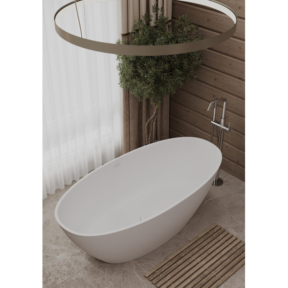 Ванна отдельностоящая Allen Brau Solid Stone Krion Oval 170x80 2.35003.21 фото 10