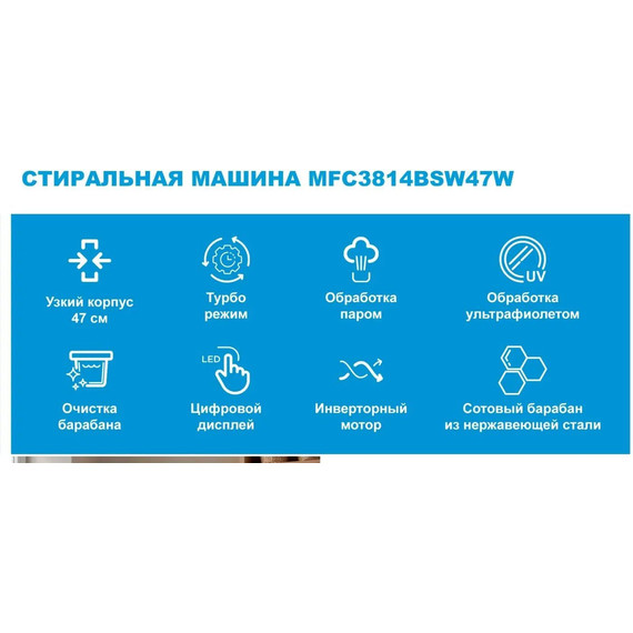 Стиральная машина Midea MFC3814BSW47/W фото 12