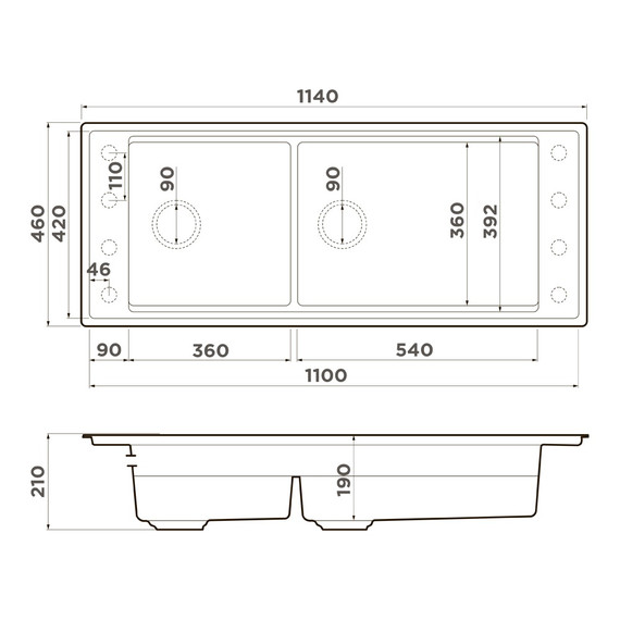 Кухонная мойка Omoikiri Sintesi Pro 114-2-U/I wg 4997453, wind green фото 7