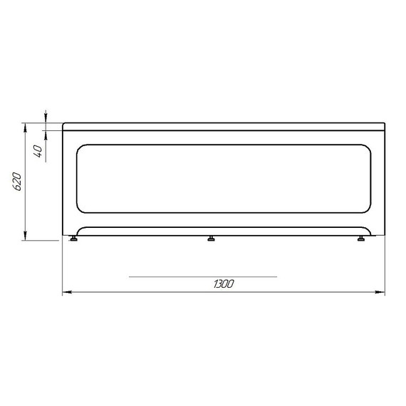 Панель фронтальная Azario Bella 130 см AV.0020130F фото 2