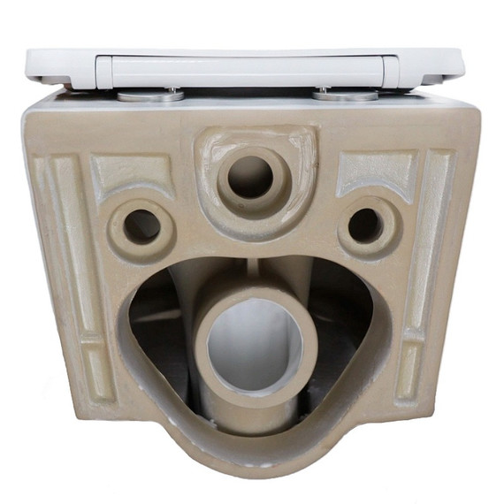 Унитаз подвесной безободковый Azario Velo AZ-1273WHD с быстросъемным сиденьем микролифт (система смыва Торнадо) фото 8