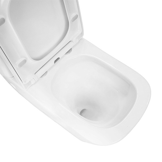 Унитаз-компакт безободковый Azario Terra AZ-1373AT с быстросъемным сиденьем микролифт (система смыва Торнадо) фото 6