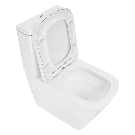 Унитаз-компакт безободковый Azario Terra AZ-1373AT с быстросъемным сиденьем микролифт (система смыва Торнадо) фото 7