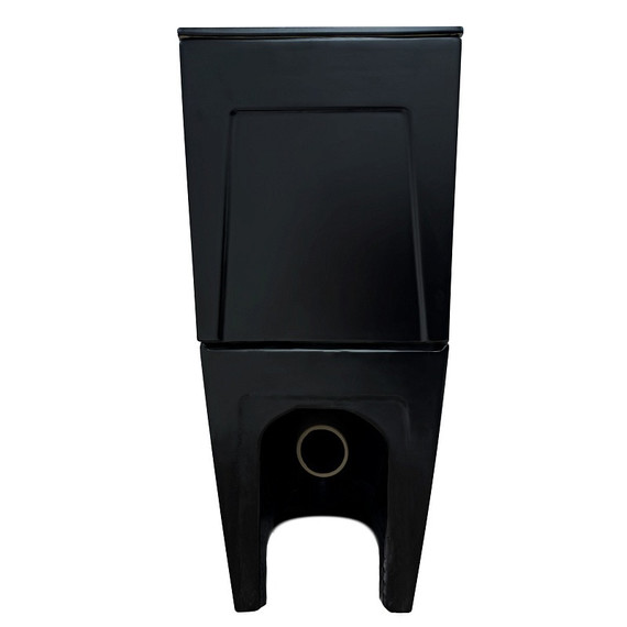 Унитаз-компакт безободковый Azario Cobalt-Black AZ-6089A-MB с быстросъемным сиденьем микролифт (система смыва Торнадо) чёрный матовый фото 9