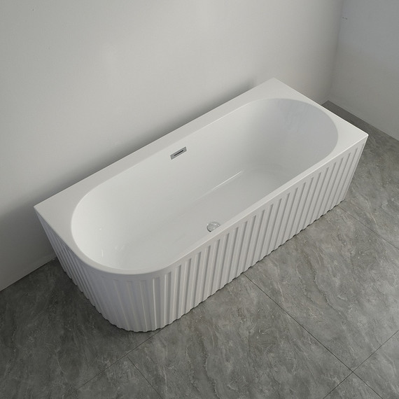 Ванна акриловая Azario LAGO GARDA 150x75 см AZ-6724-A2 R 15075 с каркасом фото 3