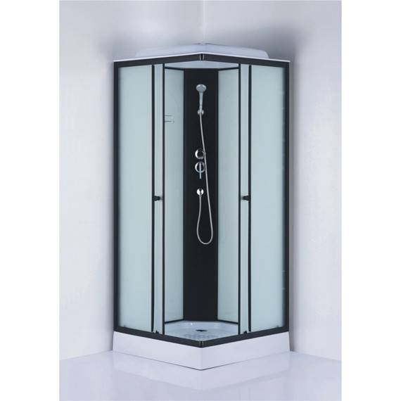 Душевая кабина Loranto 90х90 см CS-992EBTM/W-90, чёрный/матовое фото 2
