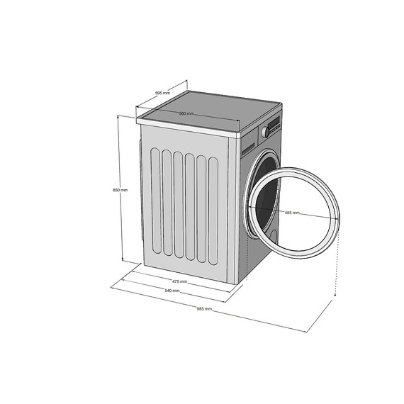 Стиральная машина Korting KWD 48IT1496 фото 2