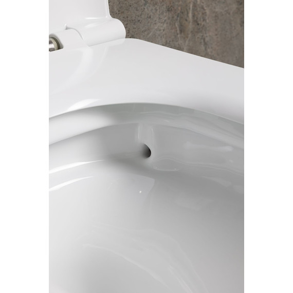 Унитаз подвесной безободковый Allen Brau Liberty 3 Tornado 4.33011.20 с тонкой крышкой микролифт (система смыва Торнадо) фото 13