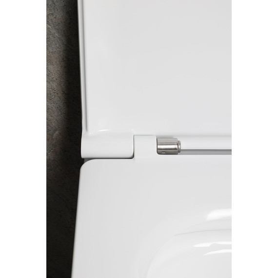 Унитаз подвесной безободковый Allen Brau Liberty 3 Tornado 4.33011.20 с тонкой крышкой микролифт (система смыва Торнадо) фото 14